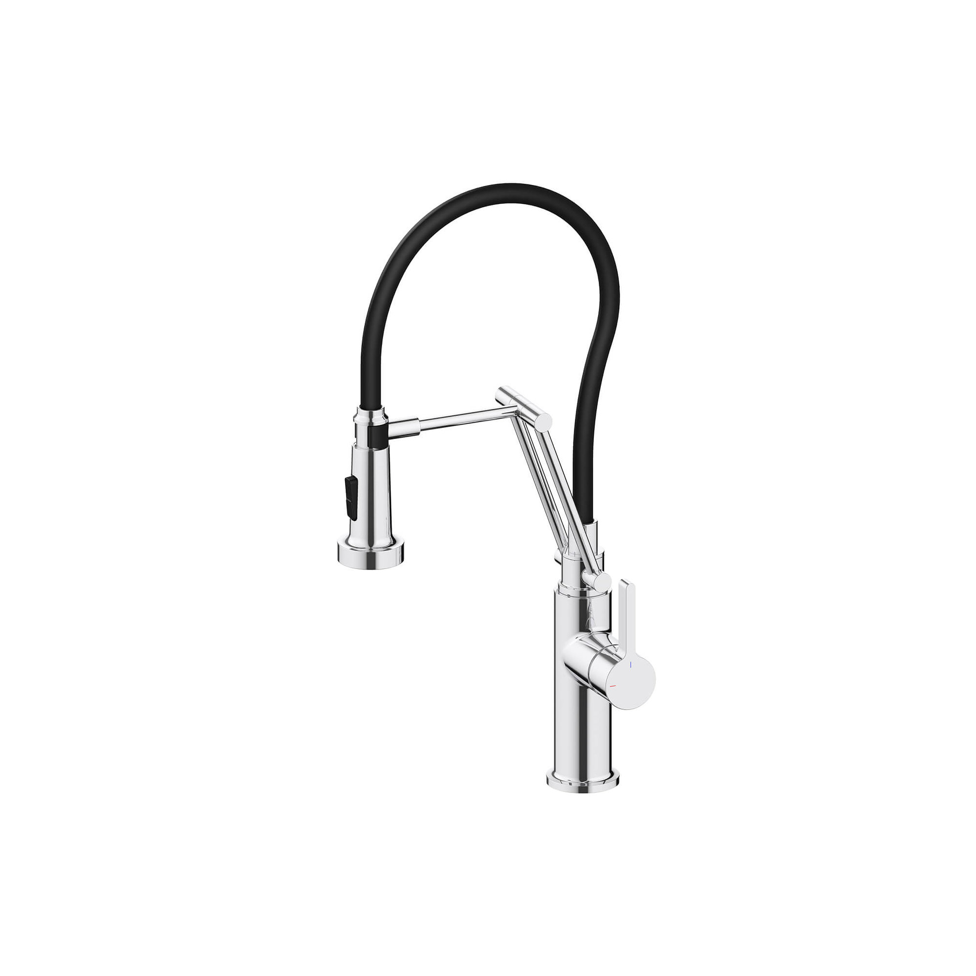 Engel Single Handle Pull Down Kitchen Faucet, Chrome