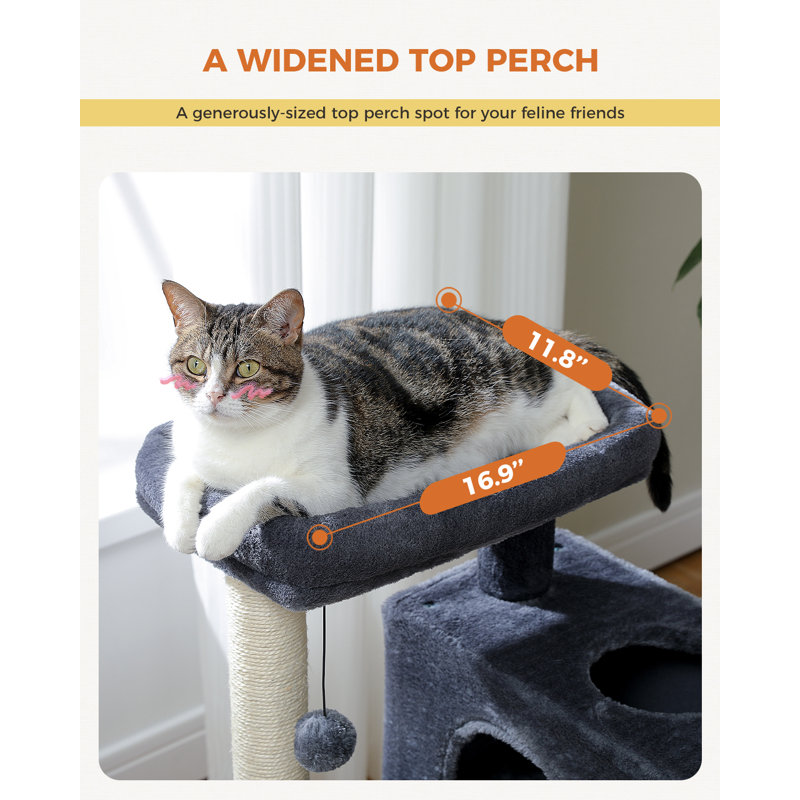 Arbre à chat 32 '' H Ellanais, Gris foncé