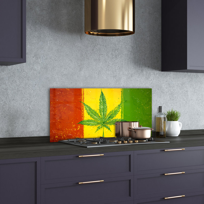 50cm W x 100cm L Glass Peel and Stick Panel