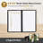WeChef 10 Pack Restaurant Menu Covers 8.5" x 14" Book Style 4 Pages 6 Views Cafe