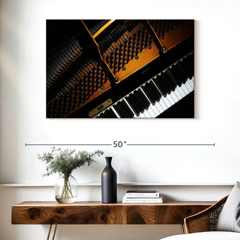 Abarca Inside The Piano, 26" H x 39" W