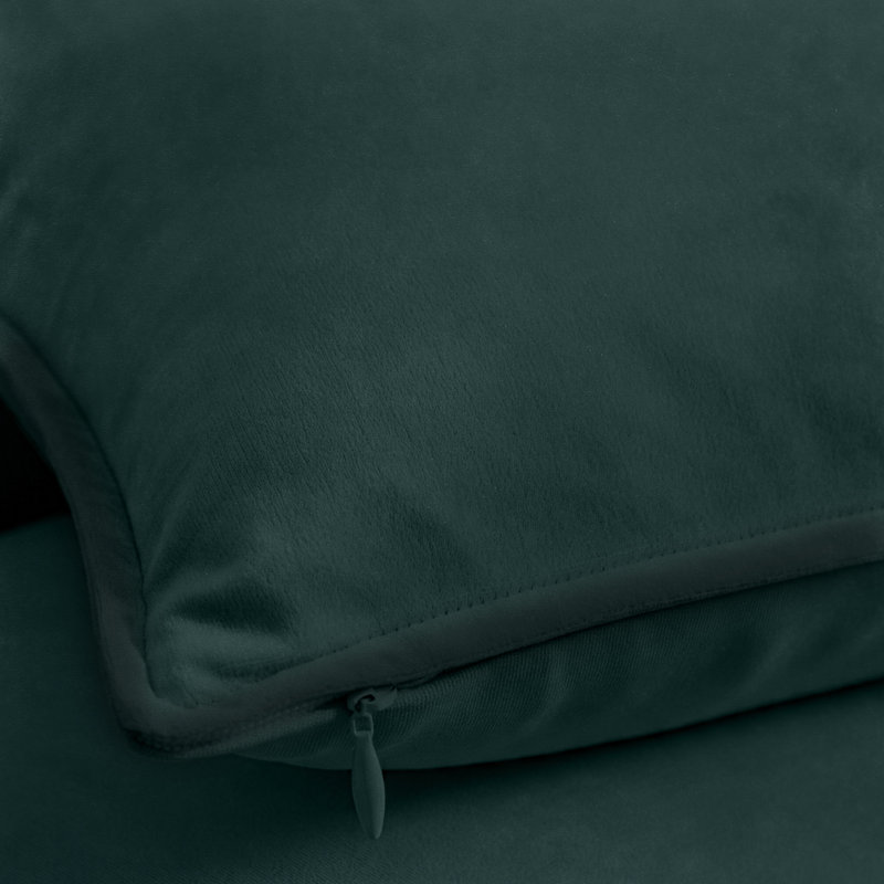 A1HC Luxurious Fine Soft Velvet Throw Pillow Cover, 20" x 20", Forest Green