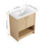 Meuble-lavabo autoportant avec lavabo en céramique