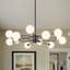 Lustre linéaire moderne pour la salle à manger à 12 lumières Ivailo