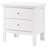 Elegant White Transitional Nightstand