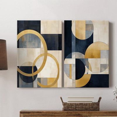 ABSTRACT Series DLXII - Toile tendue avec châssis de qualité supérieure - Prêt à être accroché