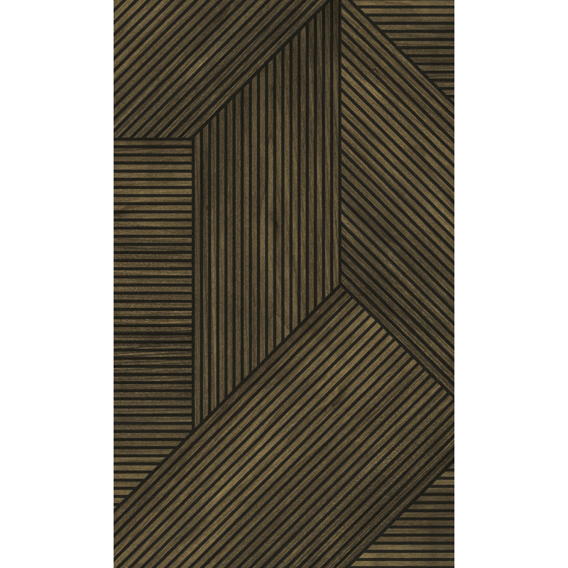 Rouleau de papier peint texturé L 33 pi x l 21 po, Noyer