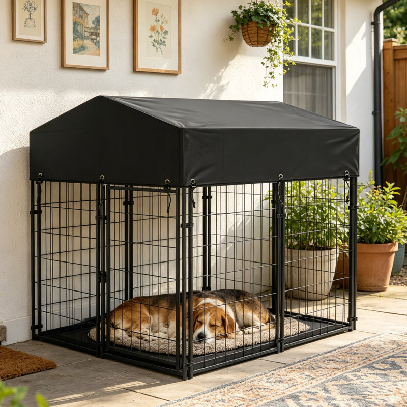 Rayne Pet Pen with Door, 134cm H x 120cm W x 127cm D