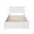 Daury Solid Wood Platform Bed with Panel Footboard and Trundle-987090319-987090313