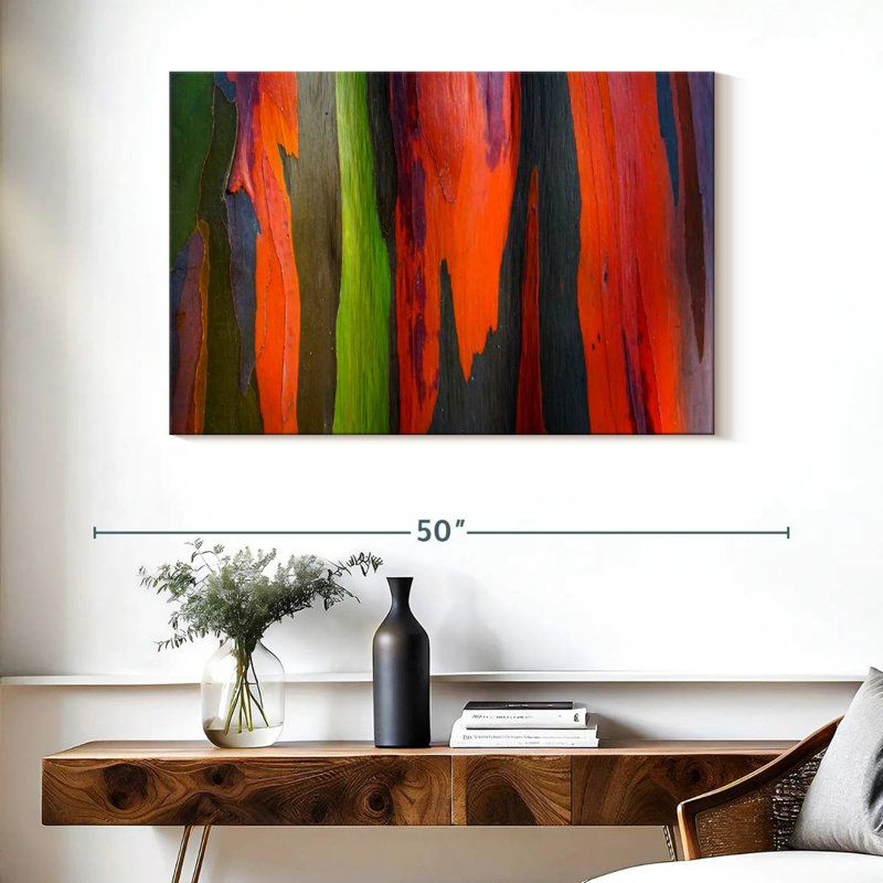 Rainbow Eucalyptus Bark Closeup, 26" H x 39" W