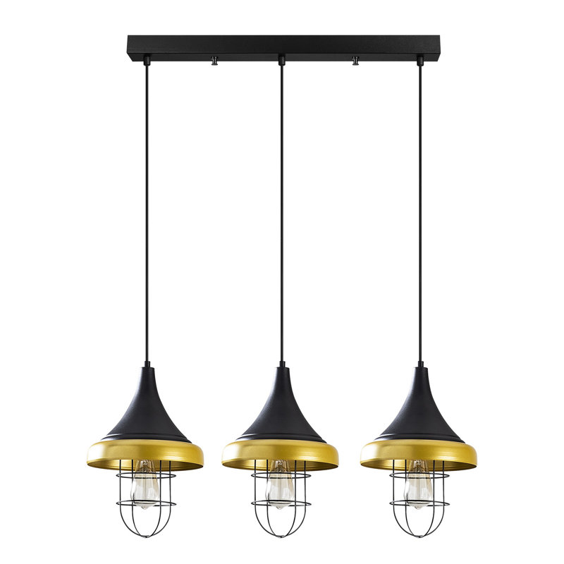 Luminaire suspendu pour îlot de cuisine 3 lumières Mackenzie