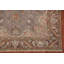 Tapis traditionnel gris à motif de médaillon en laine 7 x 9
