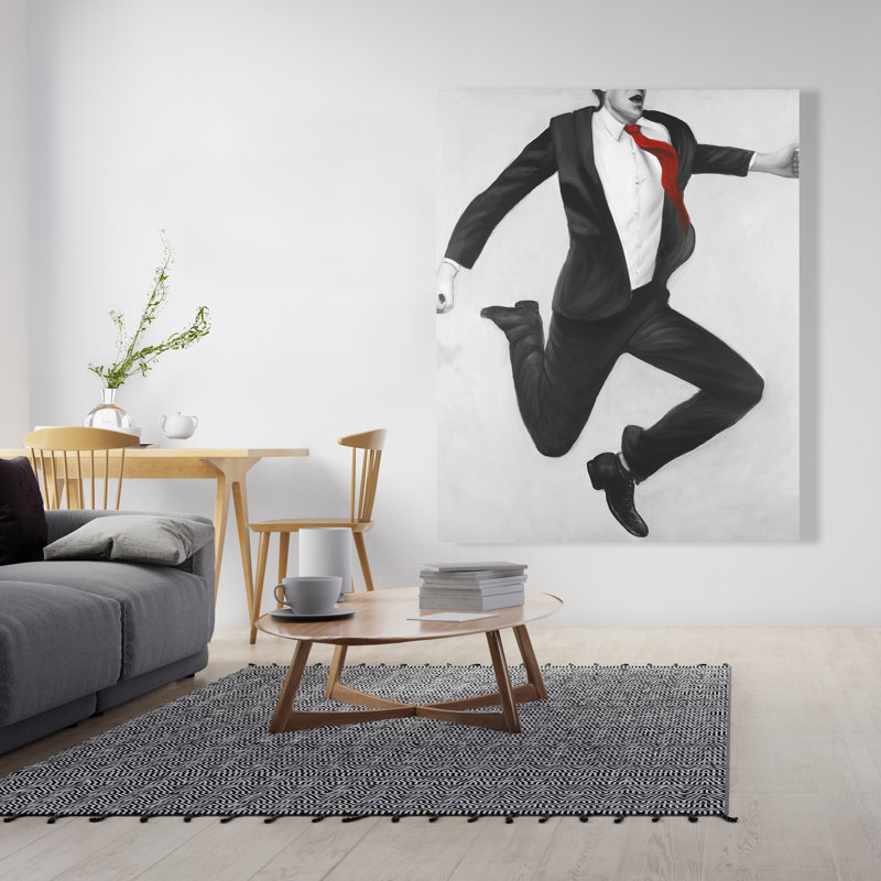 Happy classic man - Office Man Canvas for Home Decor