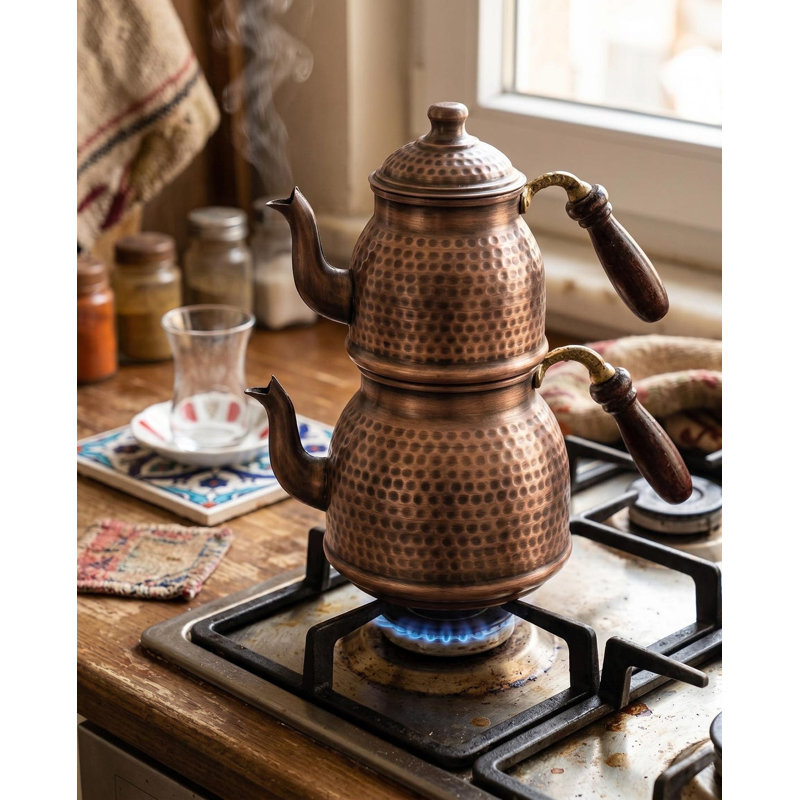 Marlow Home Co. Teapot Set, Dark Copper