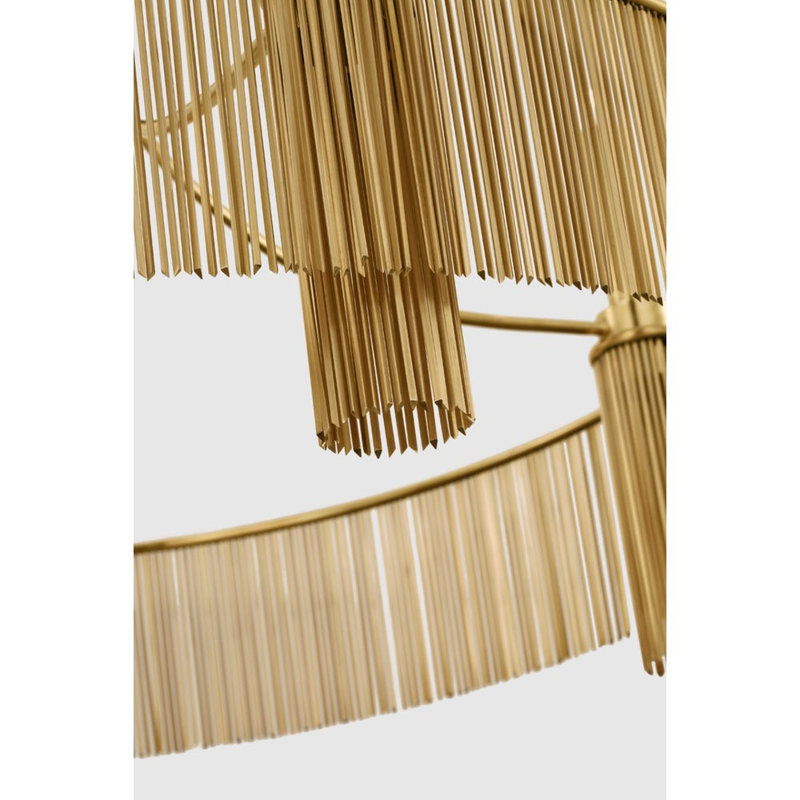 Sutton 34" Chandelier, Antique-Burnished Brass