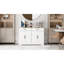 Buffet Style Blanc - 2 tiroirs, 4 portes. Polyvalent pour la salle à manger. , Peint. Buffet Stable Construction. Rangement spacieux