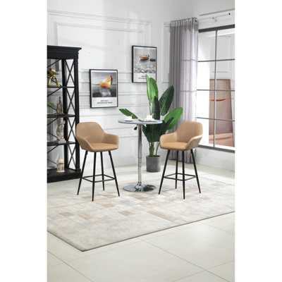 Harpal Upholstered Counter Stool