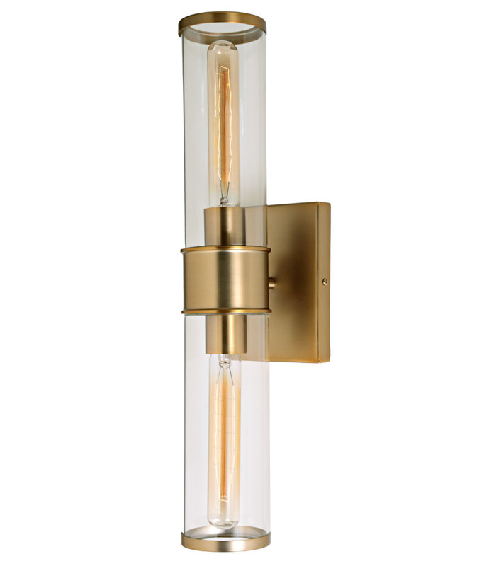 Gilford Armed Sconce, Satin Brass