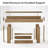 63" Console Table, Farmhouse Entryway Table, Narrow Wood Sofa Table for Living Room, Foyer-551664265