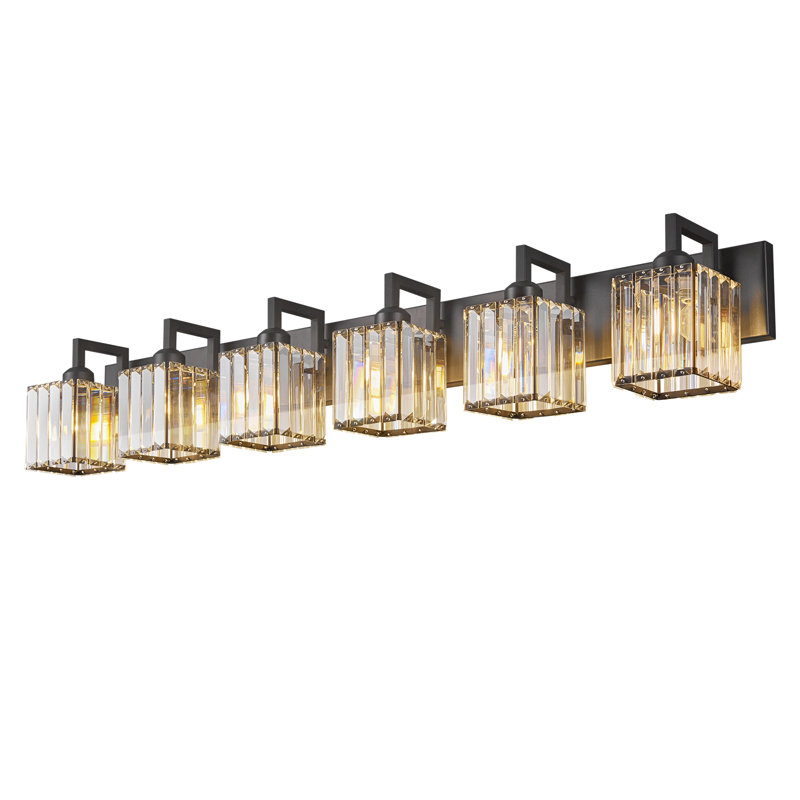 Kyneisha Vanity Light, Black, 6 Lights