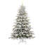 Artificial Hinged Christmas Tree White PE and PVC-1481805066