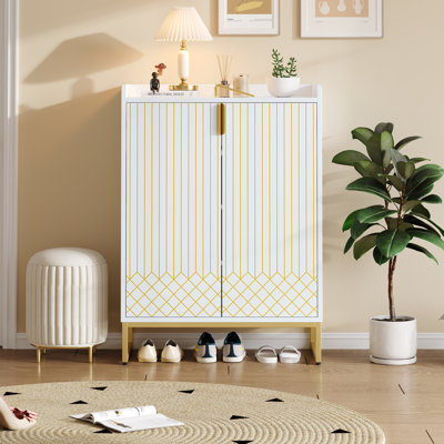16 Pair Shoe Storage Cabinet