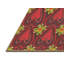 Rouge floral/Tapis décoratif jaune-1870639002