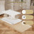 Modern Scalloped Corner Wall Mirror, 24 x 36 Anti-Rust Iron Frame & HD Glass Boho Rectangle Bathroom Mirror for Vanity, Bedroom, Over Sink, Entryway-1861266596