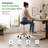 Uncaged Ergonomics® Wobble Stool Air Adjustable-Height Rolling Balance Stool