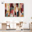 Earthy Gemstone Duo Canvas Print Modern Abstract Art Set by Art Remedy, Black Frame, 10 x 15-68660791-68660796