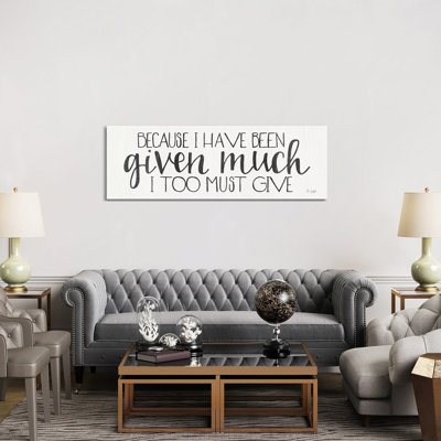 I Too Must Give by Jaxn Blvd. - Wrapped Canvas Panoramic Gallery-Wrapped Canvas Giclée