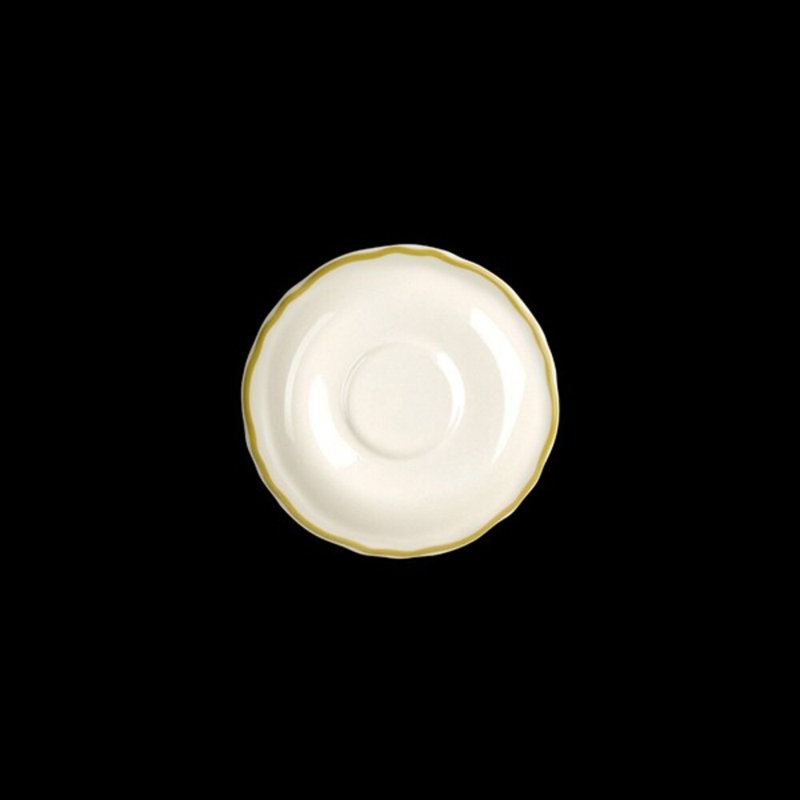 Soucoupe stylisée STYLELINE MARoo, Blanc / Doré