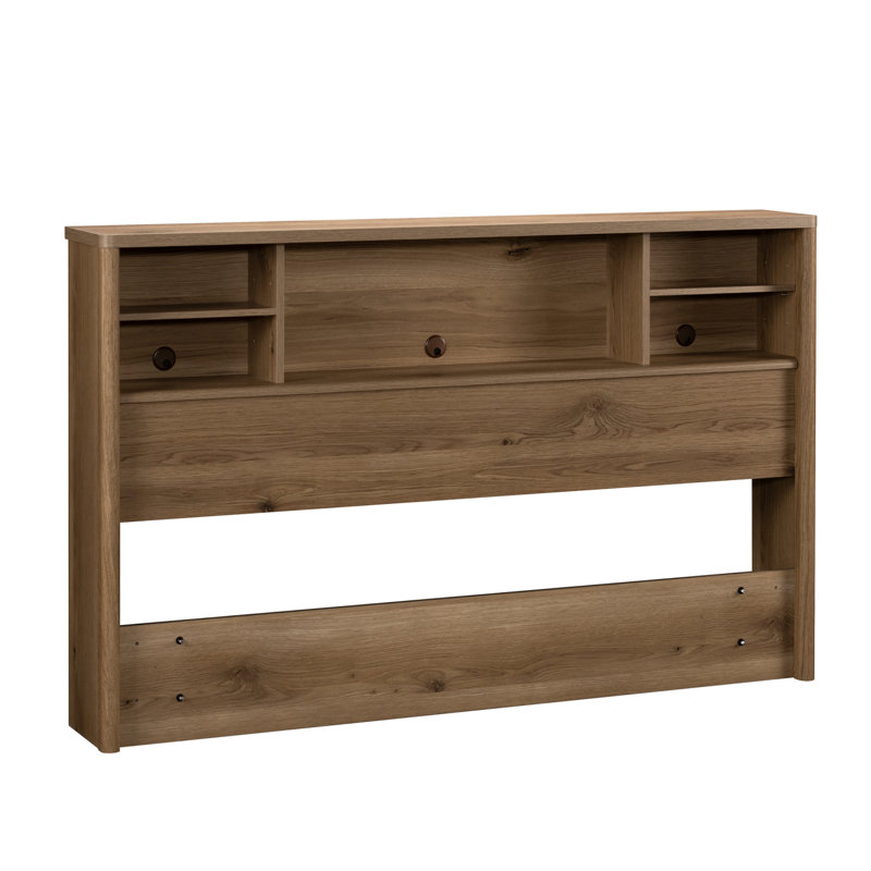 Tête de lit grand, tête de lit double, tête de lit en bois, tête de lit avec rangement, Brun