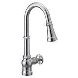 Peterson One-Handle Pull Down Single Handle Kitchen Faucet with Power Boost