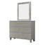 Commode double 6 tiroirs avec miroir Kawena