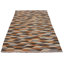 Tapis ivoire / gris en laine fabriqué à la main de conception unique 4 pi 8 po x 6 pi 9 po Lowena