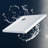 32" L X 32" W Square Shower Base Pan No Threshold White Acrylic Center Drain, Non-Slip Design