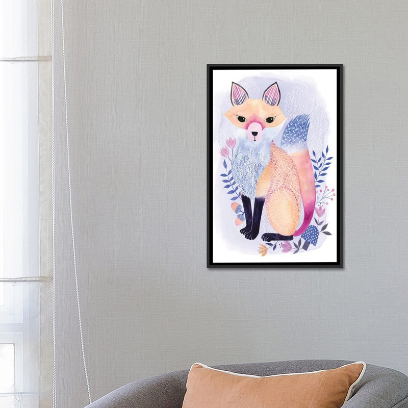 « magnifique forester i »-impression sur toile tendue, H 26 po x l 18 po x P 1,5 po, Toile avec cadre noir, Pas de tapis
