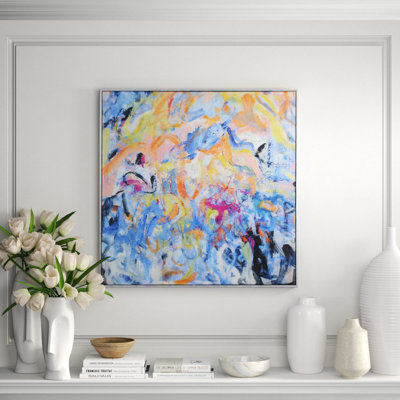 « marémotrice vagues », reproduction sur toile encadrée