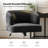  Jacqueline Modern Chenille Simple Assembly Swivel Task Chair with Curved Armrests-691807085