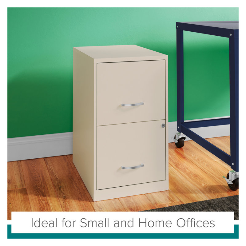 Stone 2-Drawer Lockable Vertical Metal File Cabinet