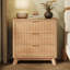 Ensemble de chambre à coucher 3 pièces, une commode à 7 tiroirs et deux tables de chevet à 3 tiroirs-133694131-133694132