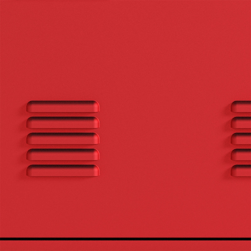 15'' Wide Storage Cabinet, Red