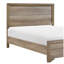 Lit simple d'apparence naturelle avec finition naturelle-965508771