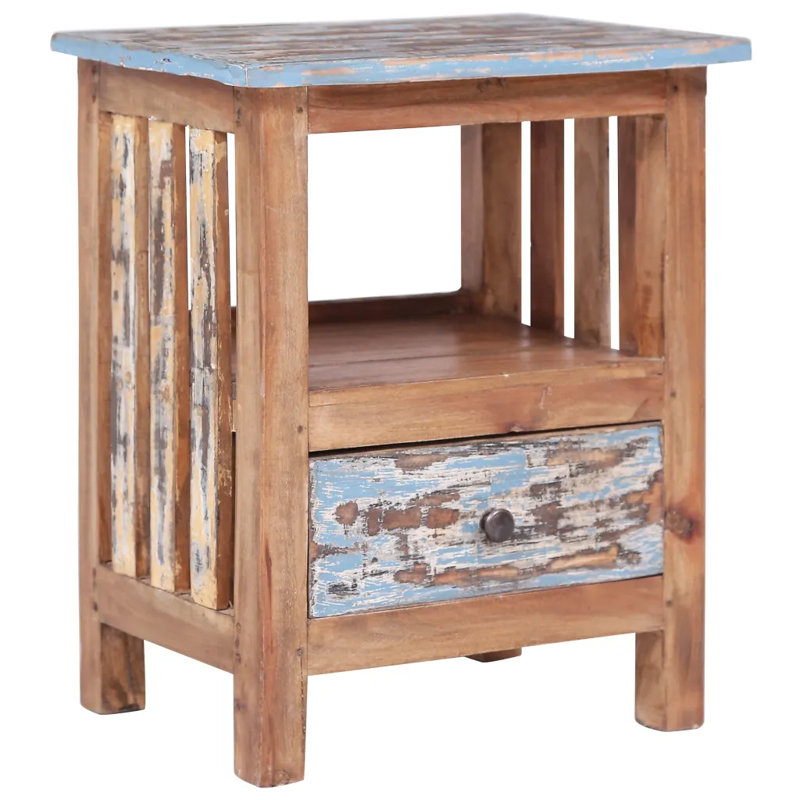 Bedside Cabinet 41x30x50 cm Solid Mahogany Wood