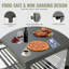 Îlot de cuisine extérieur avec rangement