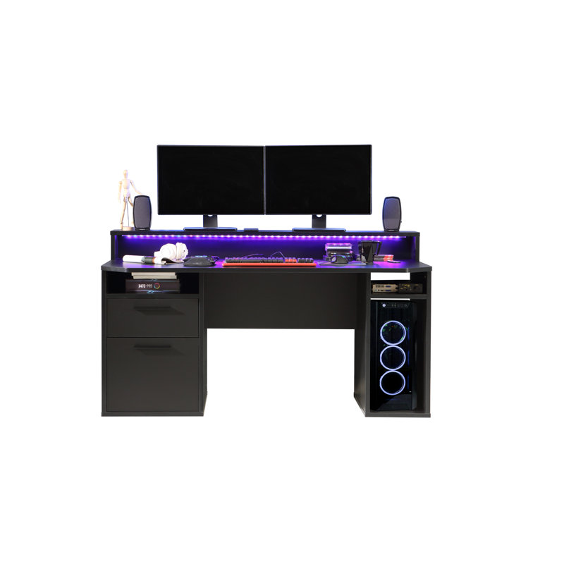 Bottorff Computer Desk, Matte Black