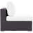 Convene Armless Patio Chair with Cushions-752805574