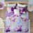Cassiopeia Watercolor Tie Dye Printed Duvet Cover Set with Throw Pillow-1297466056-1297466058