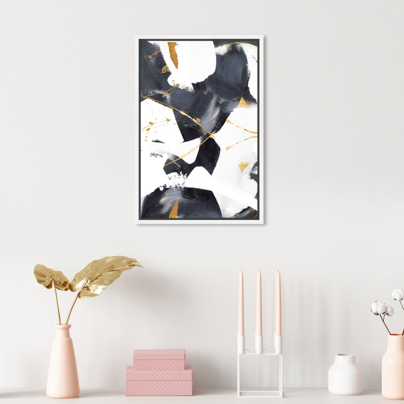 Amani 2 - Impression sur toile, H 54 po x l 36 po, Toile avec cadre, Blanc